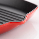 Le Creuset Signature Cast Iron 26cm Square Grillit - Cerise - Potters Cookshop