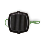 Le Creuset Signature Cast Iron 26cm Square Grillit - Bamboo Green - Potters Cookshop