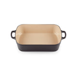 Le Creuset Signature Cast Iron 33cm Rectangular Roaster - Satin Black - Potters Cookshop