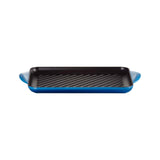 Le Creuset Traditional Cast Iron 32cm Rectangular Grill - Azure