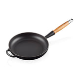 Le Creuset Signature Cast Iron 24cm Frying Pan - Satin Black - Potters Cookshop