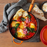 Le Creuset Signature Cast Iron 26cm Frying Pan - Volcanic - Potters Cookshop