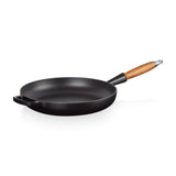 Le Creuset Signature Cast Iron 28cm Frying Pan - Satin Black - Potters Cookshop