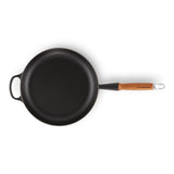 Le Creuset Signature Cast Iron 28cm Frying Pan - Satin Black - Potters Cookshop