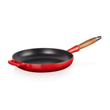 Le Creuset Signature Cast Iron 28cm Frying Pan - Cerise - Potters Cookshop