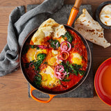 Le Creuset Signature Cast Iron 28cm Frying Pan - Volcanic - Potters Cookshop