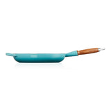 Le Creuset Signature Cast Iron 28cm Frying Pan - Teal - Potters Cookshop