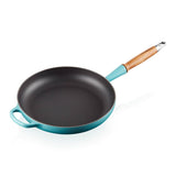Le Creuset Signature Cast Iron 28cm Frying Pan - Teal - Potters Cookshop
