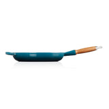 Le Creuset Signature Cast Iron 28cm Frying Pan - Deep Teal - Potters Cookshop