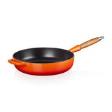 Le Creuset Signature Cast Iron 3 Piece Frying Pan & Saute Pan Set - Volcanic - Potters Cookshop