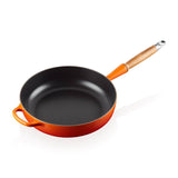 Le Creuset Signature Cast Iron 28cm Saute Pan - Volcanic - Potters Cookshop