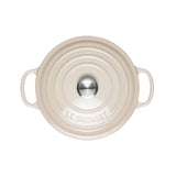 Le Creuset Signature Cast Iron 22cm Round Casserole - Meringue - Potters Cookshop