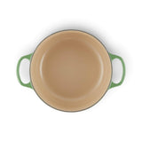 Le Creuset Signature Cast Iron 24cm Round Casserole - Bamboo Green - Potters Cookshop