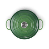 Le Creuset Signature Cast Iron 24cm Round Casserole - Bamboo Green - Potters Cookshop