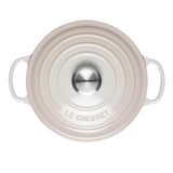 Le Creuset Signature Cast Iron 24cm Round Casserole - Meringue - Potters Cookshop