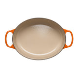 Le Creuset Signature Cast Iron 29cm Oval Casserole - Volcanic - Potters Cookshop