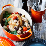 Le Creuset Signature Cast Iron 29cm Oval Casserole - Volcanic - Potters Cookshop