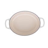 Le Creuset Signature Cast Iron 27cm Oval Casserole - Meringue - Potters Cookshop