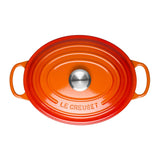 Le Creuset Signature Cast Iron 27cm Oval Casserole - Volcanic - Potters Cookshop