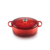 Le Creuset Signature Cast Iron 31cm Oval Casserole - Cerise