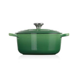 Le Creuset Signature Cast Iron 28cm Round Casserole - Bamboo Green - Potters Cookshop