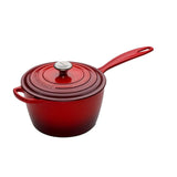 Le Creuset Signature Cast Iron 20cm Saucepan - Cerise - Potters Cookshop
