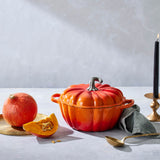 Le Creuset Halloween Cast Iron 24cm Pumpkin Casserole - Volcanic