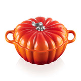 Le Creuset Halloween Cast Iron 24cm Pumpkin Casserole - Volcanic