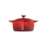 Le Creuset Cast Iron Heart Casserole with Stainless Steel Heart Knob - Cerise