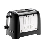Dualit Lite 26205 2 Slice Toaster - Black & Chrome - Potters Cookshop