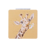 Wrendale Designs by Hannah Dale Compact Mirror - Flowers Giraffe