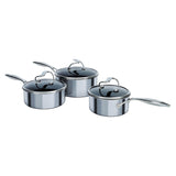 Circulon C-Series SteelShield Non-Stick Saucepan Set With Lid - 3 Piece - Potters Cookshop