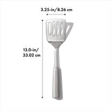 OXO Steel Cooking Turner - Potters Cookshop