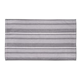 Cuisinart Pack of 2 Antimicrobial Professional Fouta Yarn Dye Tea Towel - Grey Stripe