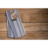 Cuisinart Pack of 2 Antimicrobial Professional Fouta Yarn Dye Tea Towel - Blue Stripe