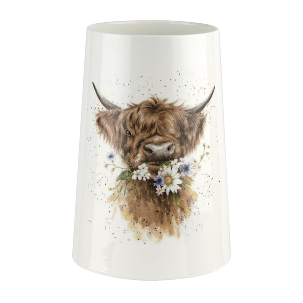 Royal Worcester Wrendale Vase - Daisy Coo Cow