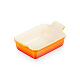 Le Creuset Stoneware Heritage 19cm Rectangular Deep Dish - Volcanic - Potters Cookshop