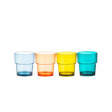 Navigate Summerhouse 4-Piece Set of Stacking Polyester Tumbler Glasses - Riviera