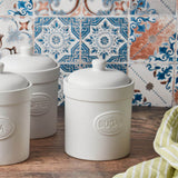 Bia International 3 Piece Canister Set - Matte White