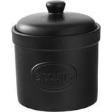 Bia International Biscuit Barrel - Matte Black - Potters Cookshop