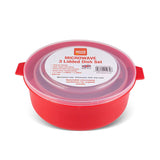 Good 2 Heat Plastic Microwave Dish Set - 3 Piece - Potters Cookshop