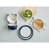 Denby 12 Piece Elements Dinnerware Set - Dark Blue - Potters Cookshop