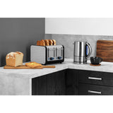 Dualit Architect 46505 4 Slot Toaster - Black & Brushed Stainless Steel