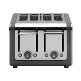 Dualit Architect 1.5 Litre Jug Kettle & 4 Slot Toaster Set - Grey & Stainless Steel