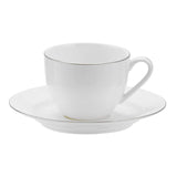 Royal Worcester Serendipity Platinum Teacup & Saucer Set - White