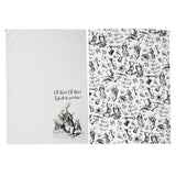 Alice in Wonderland Tea Towels - Set of 2 - Potters Cookshop