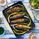 Le Creuset Toughened Non-Stick Rectangular Grill - 35cm - Potters Cookshop