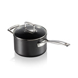 Le Creuset Toughened Non-Stick Saucepan With Glass Lid - 18cm - Potters Cookshop