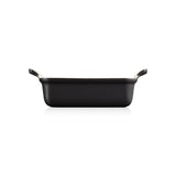 Le Creuset Stoneware Heritage 19cm Rectangular Dish - Matte Black - Potters Cookshop