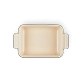 Le Creuset Stoneware Heritage 19cm Rectangular Dish - Matte Black - Potters Cookshop